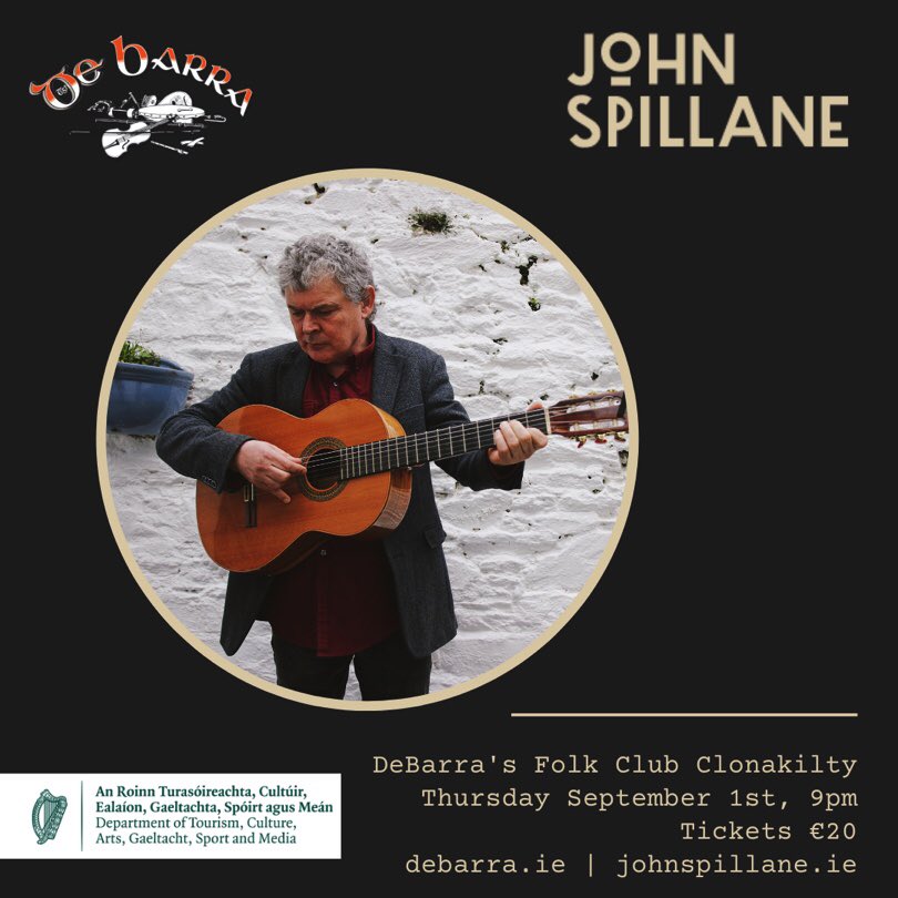 DeBarra’s Folk Club (@debarrafolkclub) on Twitter photo John Spillane day is fast approaching in Clon & that means the first Thursday of the month!
John will be joined by his mega band incl <a href="/ConalCreedon/">CĂłnal Creedon</a> & mystery guests Macbochra
Link in bio
#DeBarras #FolkClub #JohnSpillane #Clonakilty #westCork #bestcork #folk #ntess #nte22 John Spillane day is fast approaching in Clon & that means the first Thursday of the month!
John will be joined by his mega band incl <a href="/ConalCreedon/">CĂłnal Creedon</a> & mystery guests Macbochra
Link in bio
#DeBarras #FolkClub #JohnSpillane #Clonakilty #westCork #bestcork #folk #ntess #nte22