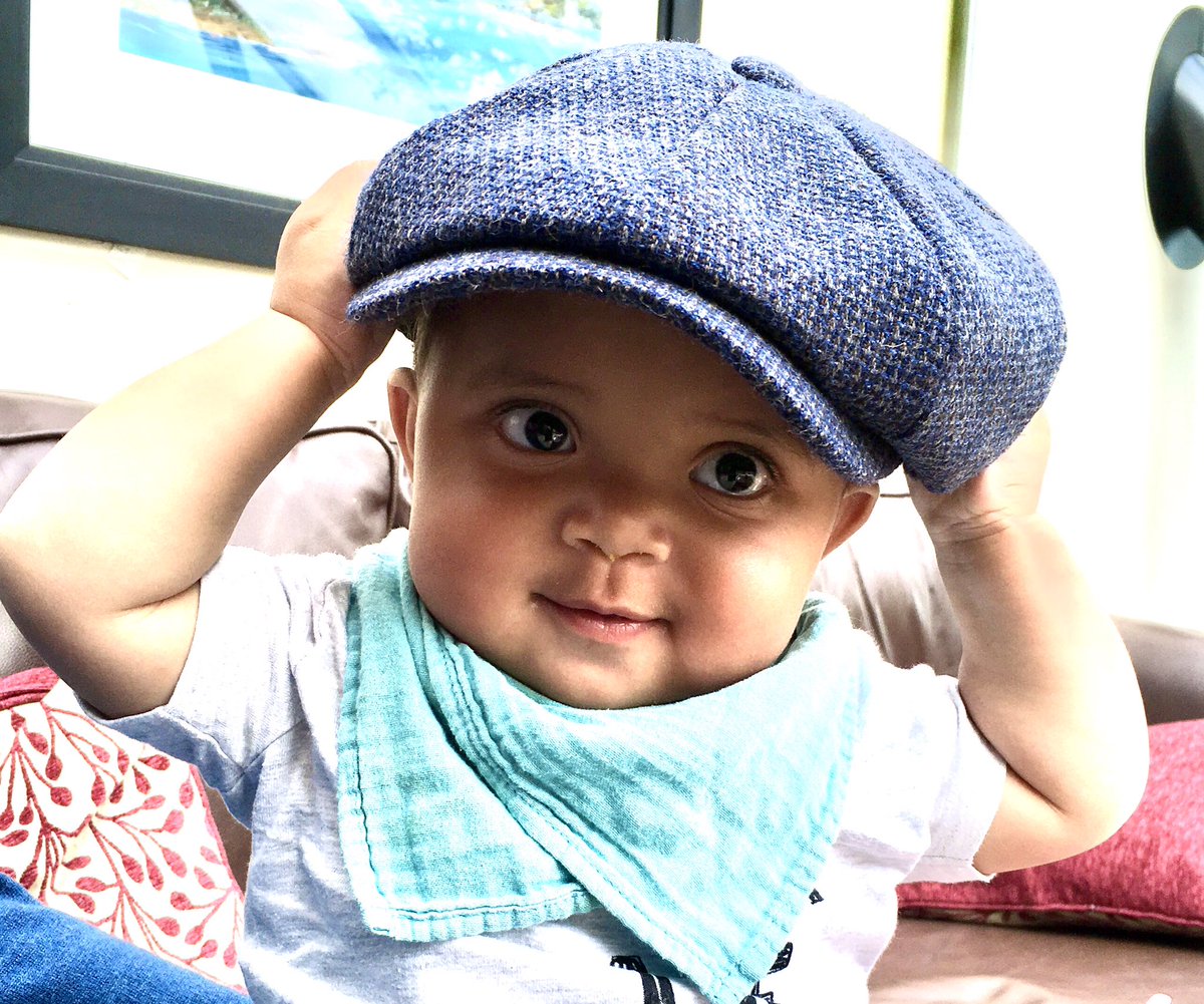 Our Granddaughter Adah doing her #PeakyBlinders impression. 😂❤️😘