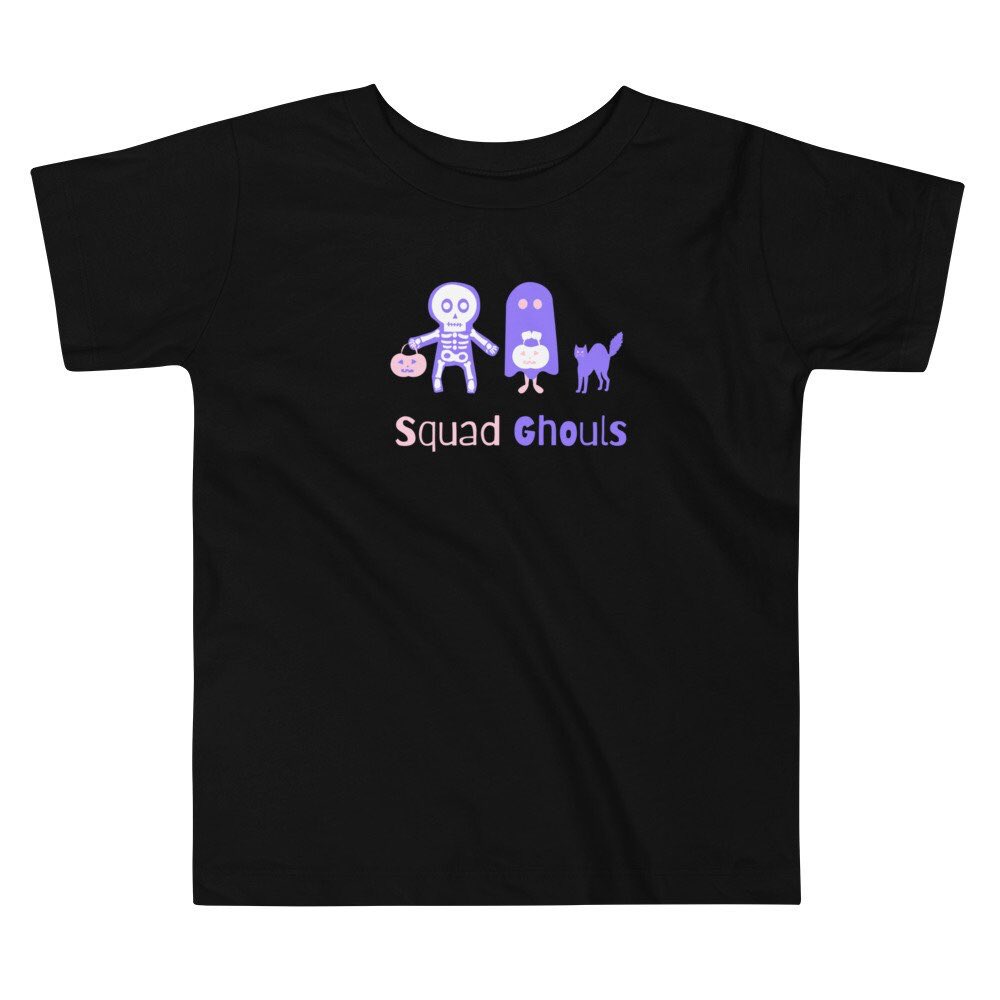 Toddler Short Sleeve Tee Halloween shirt Squad Ghouls  #toddlerhalloween #toddlershirt #halloweenshirt #ghouls etsy.me/3Kw7tmg