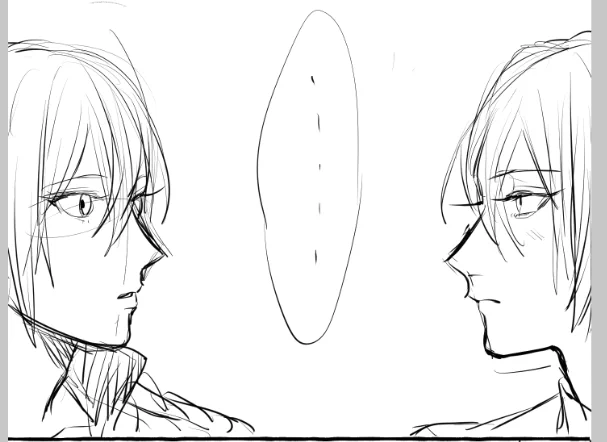 好きな感じで描けた🥰けど入れるかどうか悩むコマ 