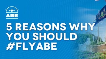 FlyABE_'s tweet photo. Why should you choose to #FlyABE? The list is certainly long, so we narrowed it down to (5) reasons in this month's #blog. Read TODAY! https://t.co/8JguW8oHN5 #Travel #Airport @LehighValleyPA @airportxnews @TravelLeisure https://t.co/5nyMnqxuUf