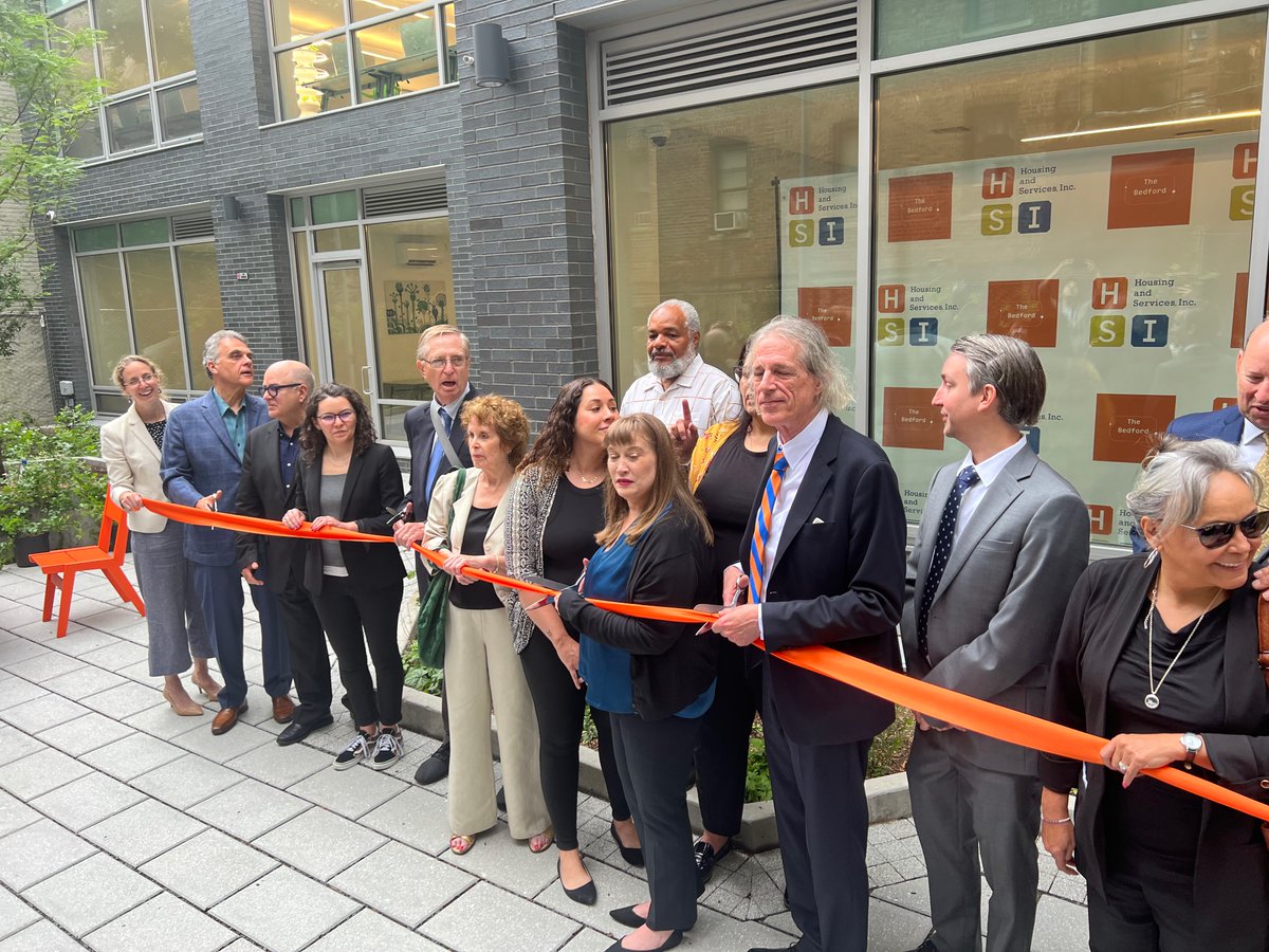 IR_Cares's tweet photo. Congratulations to H.S.I. on their grand opening at The Bedford!  The new residence provides 108 affordable housing apartments in the Bronx, with 66 units dedicated to supportive housing. #housingishealthcare #affordablehousing #smartdesign https://t.co/oPUdR6eA3k