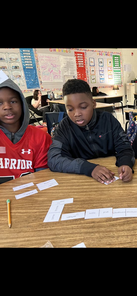 Even 5th grade can still practice their phonological awareness! Our Hasty Huskies are enjoying a competitive game of Domino Duo! Wait, when do I get a turn?! <a href="/Thomas_partyof5/">Shannon Thomas</a> <a href="/mgrant_2000/">Michelle Grant</a> <a href="/MRegan0123/">Dr. Rosario-Regan</a> <a href="/Beth_Coryell/">Beth Coryell</a> <a href="/JanetMarotte777/">Janet Marotte</a>
