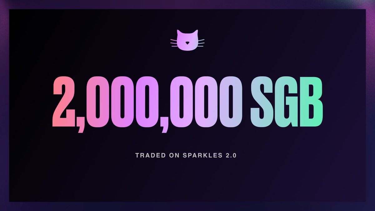 The Fat Leopards are the 1st collection to reach over 2 million $SGB traded on the <a href="/SparklesNFT/">Sparkles ✨ (Now xHaven)</a> 2.0 platform🥇

Lots of exiting announcements to come over the next few weeks. Stay tuned! 💜🐱

<a href="/FlareNetworks/">Flare ☀️</a> #songbird #NFTs #NFTcollections