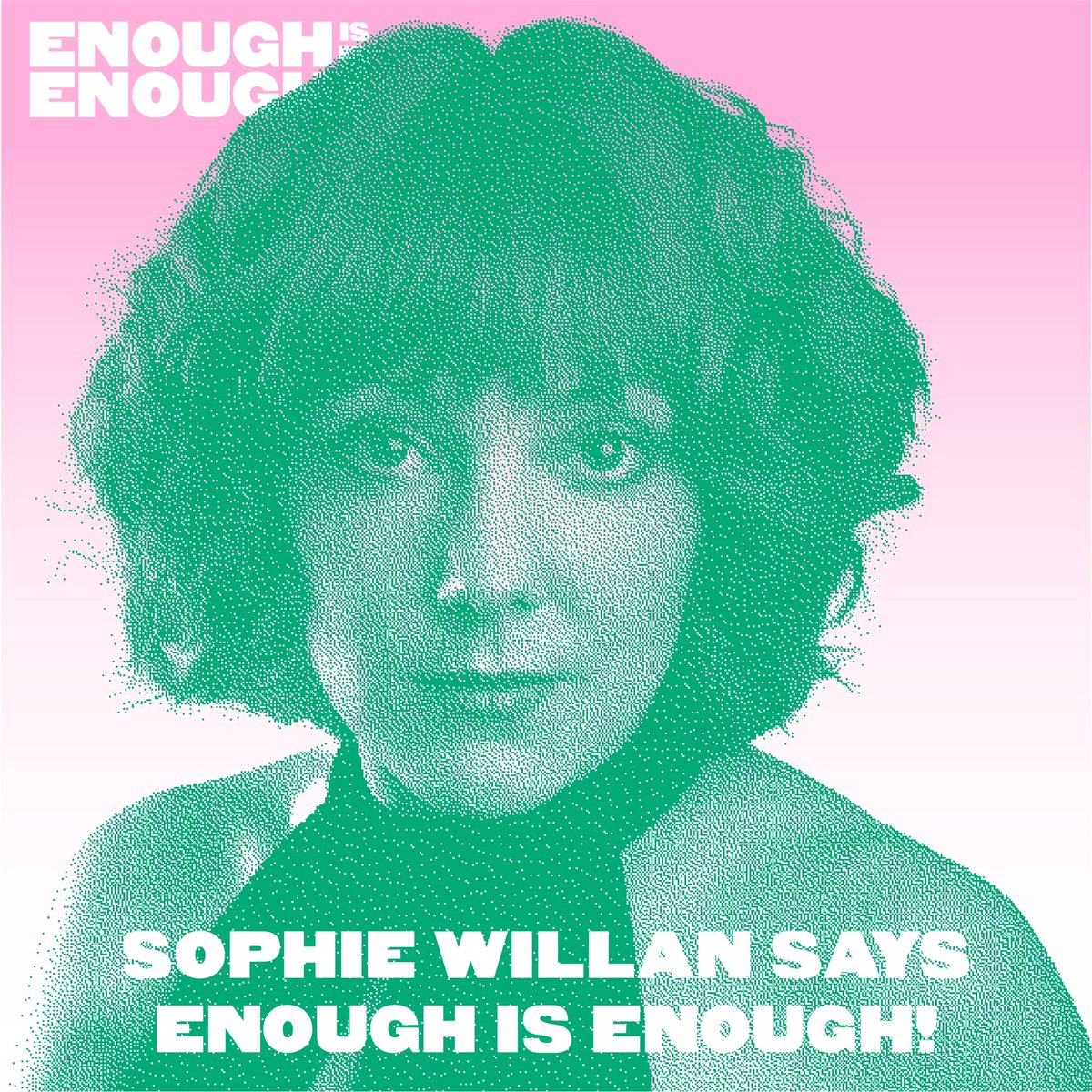 NEW: BAFTA-winning actress @sophiewillan, star of ‘Alma’s Not Normal,’ will speak at our Manchester rally tonight.

Limited extra tickets on the door – and overspill event outside. Join us from 7pm at Manchester Cathedral: wesayenough.co.uk/events

#EnoughlsEnough