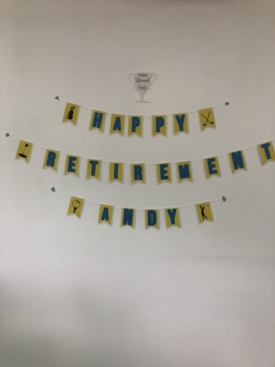 JackieGalbraith's tweet photo. Fantastic cake and decorations made for Andy Youngβs retirement celebration by Ela and Heather in @WestLoCollege cleaning team! #TalentedColleagues https://t.co/L8gEhkMNxA