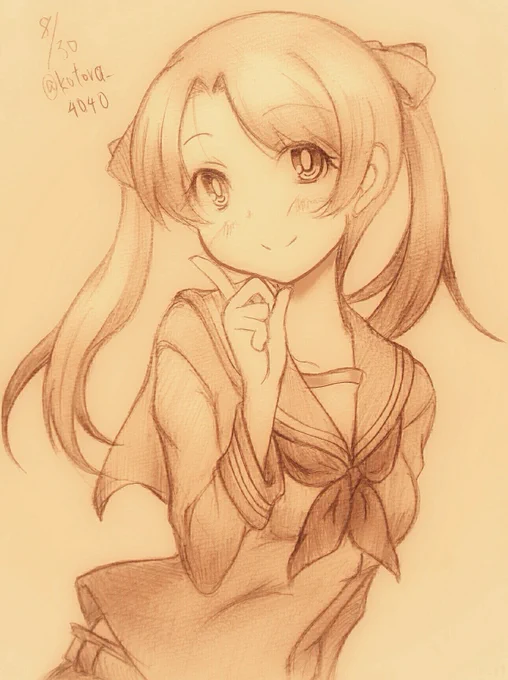 一生くまりんこします!!!#艦これ版深夜の真剣お絵描き60分一本勝負#艦これ版真剣お絵描き60分一本勝負_20220830 