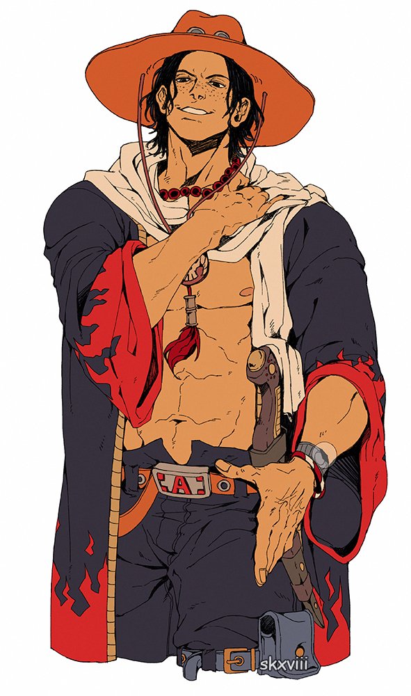 portgas d. ace (one piece) drawn by sid_(skxviii)