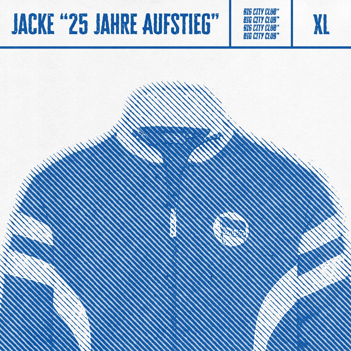 Eigentlich ausverkauft. Aber der Big City Club™ verlost die vermutlich letzte Jacke "25 Jahre Aufstieg" auf dem ganzen Planeten. Größe: XL. 

Was ihr tun müsst? 

1. Follow
2. Like
3. Retweet

Das Gewinnspiel endet am Sonntag um 15 Uhr. Rechtsweg ausgeschlossen. #HaHoHe