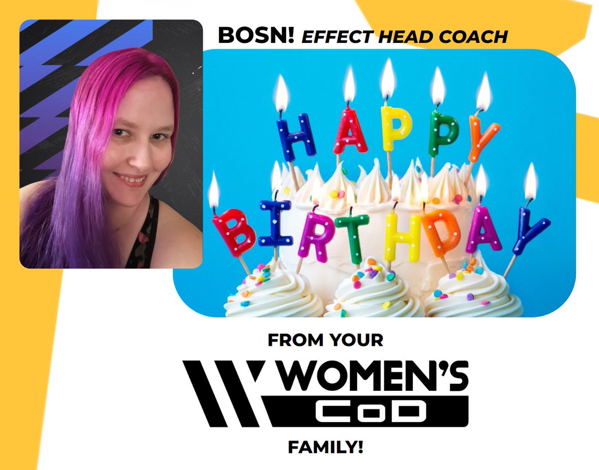 TeamEffect_WC's tweet photo. Happy Birthday to our very own @BosnWifey!!!

Let’s show her some love from the @Womens_CoD community!🎂🎉🥳🎈🎊🎁 https://t.co/e6NAIKuySJ