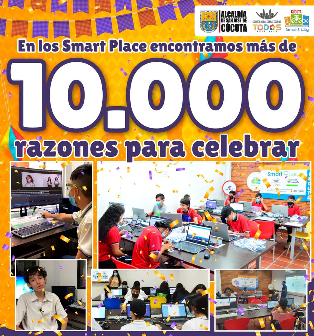 ofiticcucuta's tweet image. Nos enorgullece anunciar que hemos superado los 10.000 visitantes en nuestros Smart Place.🥳 La mayoría de ellos, se han capacitado en informática, ofimática, manejo de redes sociales, trámites en línea, padres TIC y Producción Multimedia.

#SmarCity #SmartPlace #CursosGratis