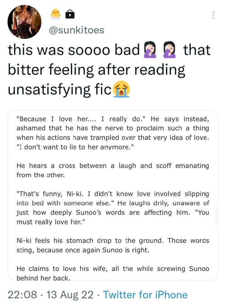 anon1___1's tweet photo. Idk what the hell is going on at her but she needs to leave sunki ALONE. Cause wtf 💀 https://t.co/V5Y1lQqMFV