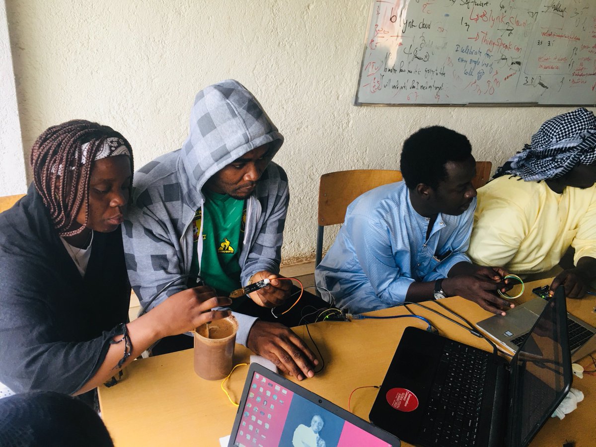 Students from different African countries #Liberia, #Sudan, #CHAD, #Cameroon, #Gabon, and #BurkinaFaso from <a href="/ULK_info/">Kigali Independent University ULK</a> are attending a class on Internet of Things (IoT) organized and implemented by <a href="/stes_group/">STES GROUP</a>
