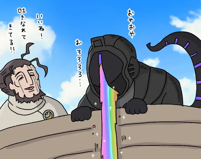 ガンジャ隊に同行するボンドルド
#メイドインアビス 