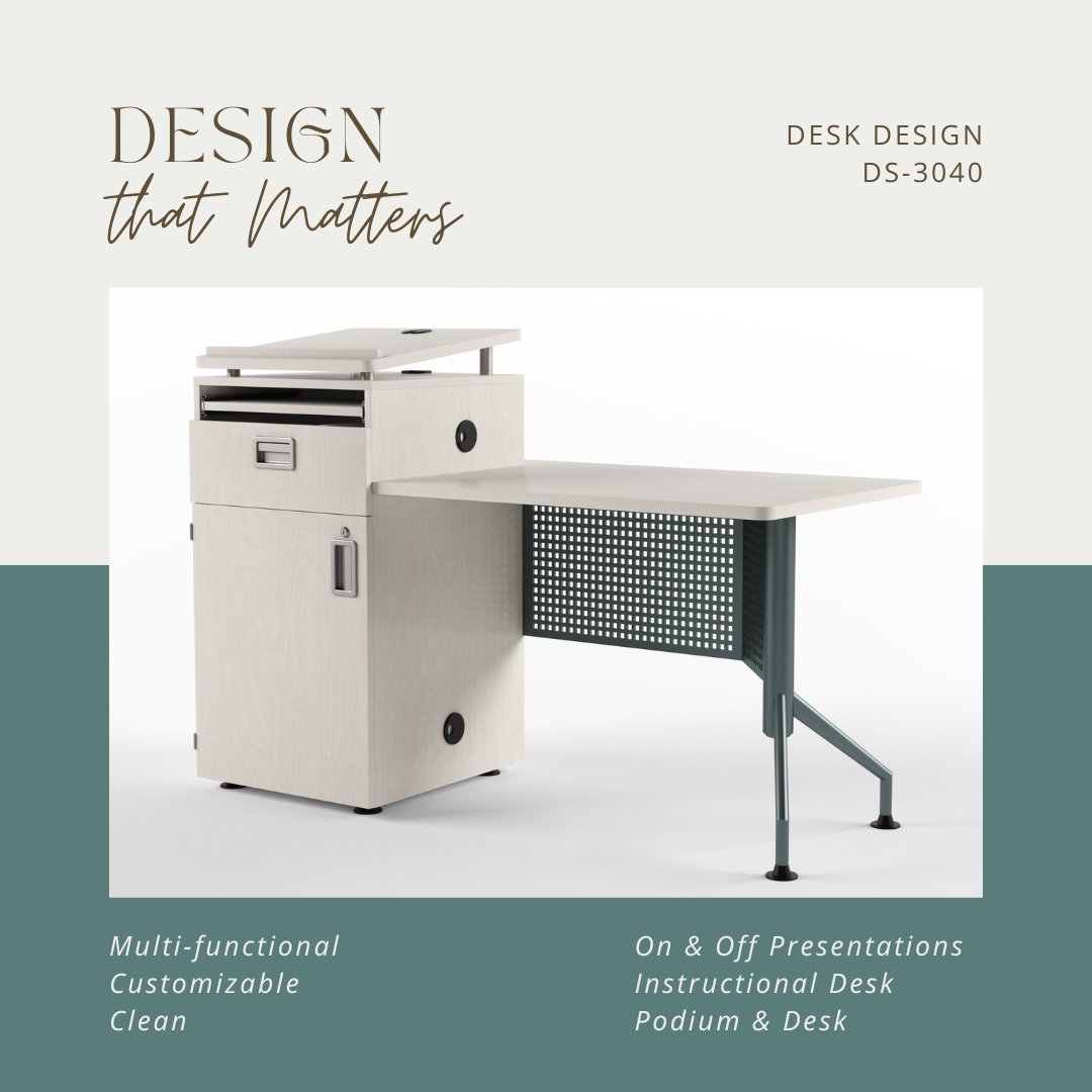 ExactFurniture's tweet photo. An instructional desk designed for the classroom.

https://t.co/8ZH50v8DJP

#AVtweeps #audiovisual #avtech #avfurniture #highereducation #furniture #desk #podium #manufacturing #multifunctional #designmatters https://t.co/QOeYKJDfdE