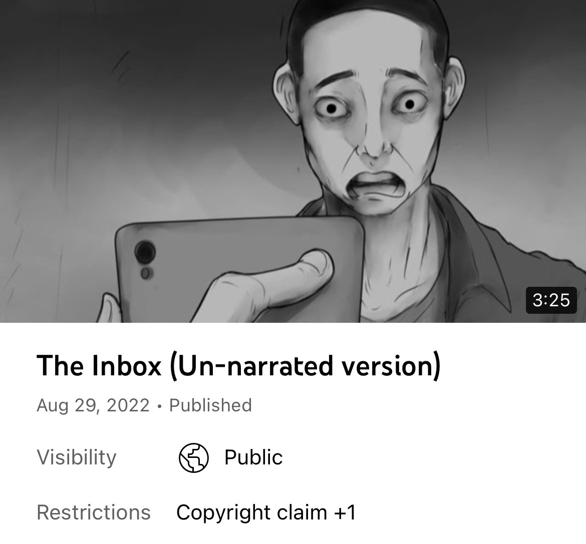 TheInboxstory's tweet image. #shortfilm #horror #theinbox #LinkInBio #youtube #spooky #paranormal #creepy