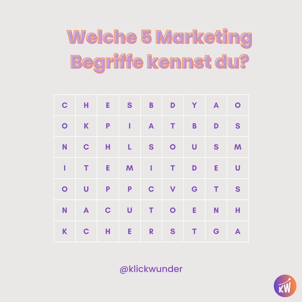 klickwunder's tweet photo. Und welche hast du gefunden? 

Schreib es in die Kommentare 🤝

#klickwunder #berlin #runppc #morereach #marketing #scrabble https://t.co/yPzJKoHspj