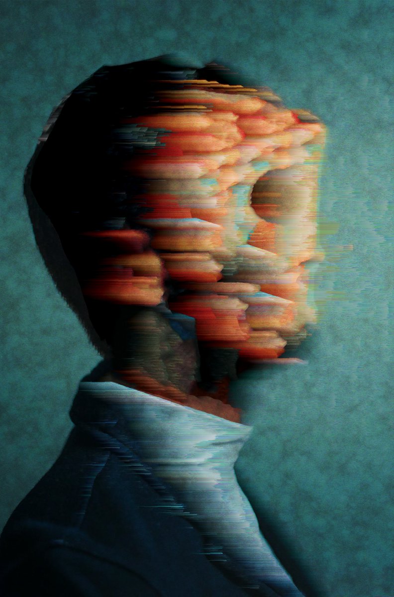 pezfrancisco's tweet photo. portrait 1 série "distorsion": soon NFT série ! #NFTs #digitalart #digitalartwork #déstructuralismefiguratif #bayonne @gringoprod https://t.co/ntysjICGpH