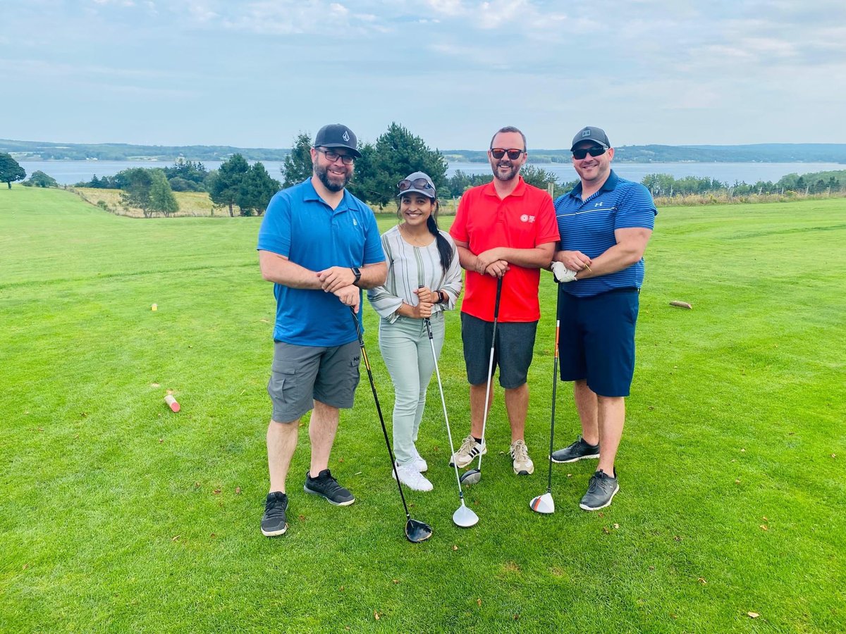 LindsayConstruc's tweet photo. #TeamLindsay in Sydney had a beautiful Friday in support of 
@CBRHFoundation and Golf #BecauseYouCare.
#LindsayConstruction #ProudSponsor https://t.co/SruF5eO4ok