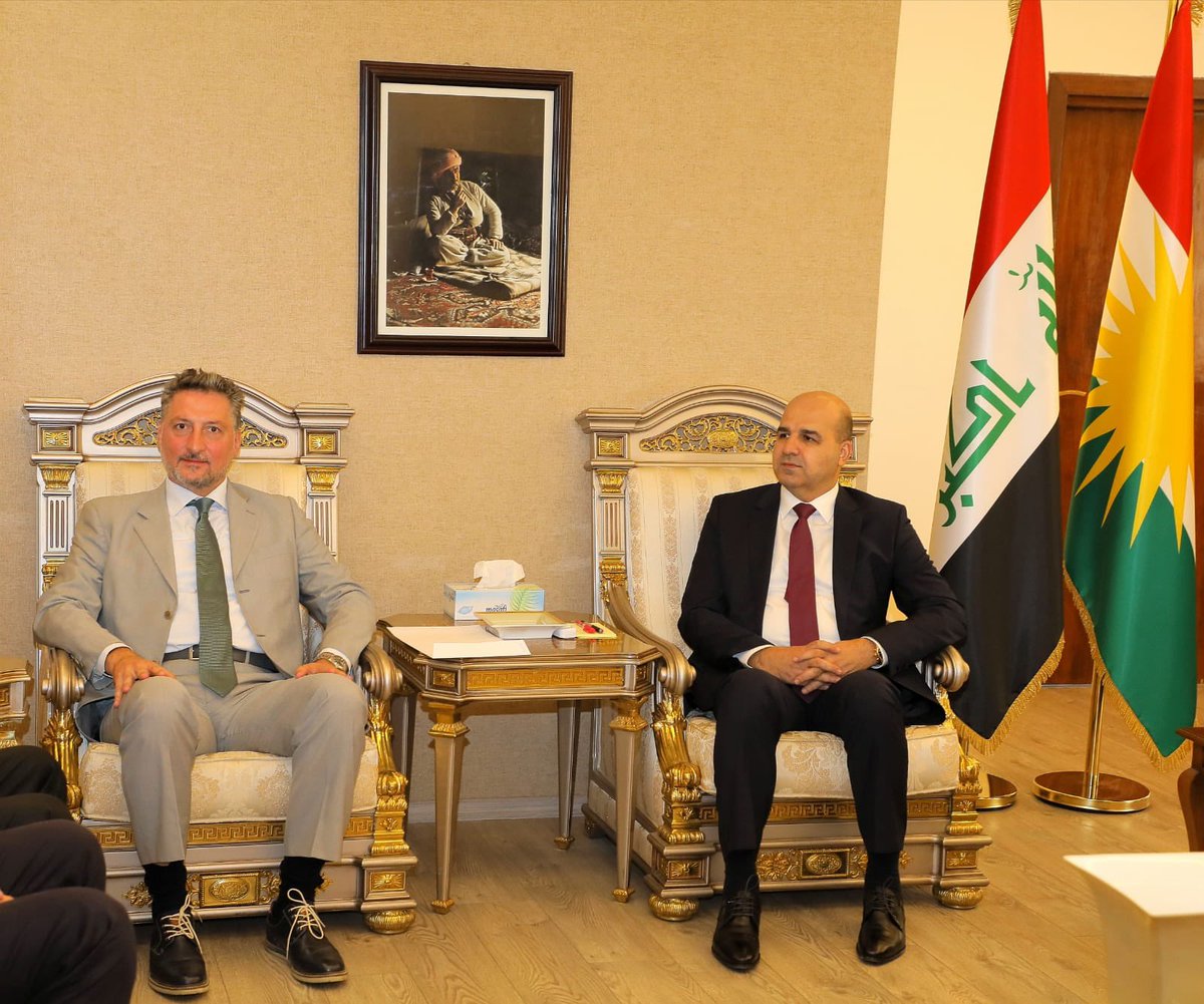 Opening An 'Archaeological Park' in Duhok Soon

discussed with the Italian Consul in Erbil Mr. @MicheleCamerota  the preparations for the opening of an archaeological park in Duhok which is the first of its kind in Kurdistan and Iraq.
