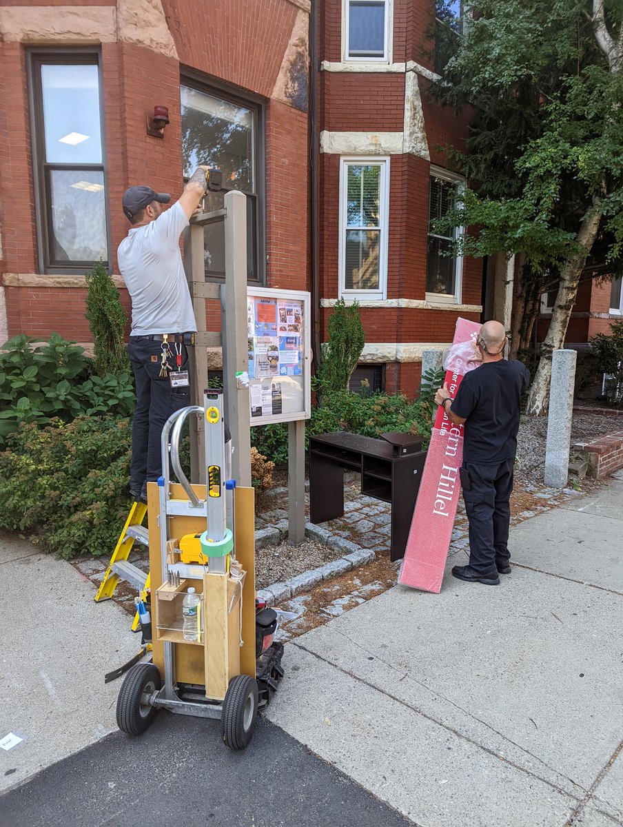 We just got a shiny new sign!
