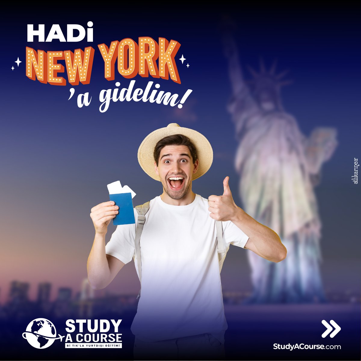 studyacourse's tweet photo. Study A Course ile New York’ta dil eğitimini alırken, Amerika’nın büyülü metropol şehrini keşfetmeye hazır mısın? Sen de Study A Course’a hemen gel, geleceğin için büyük bir adım at.

https://t.co/wqNHTfsrQm

#StudyACourse #birtıklayurtdışı
#yurtdışıeğitim #newyorkcity https://t.co/YGNFgFlUML
