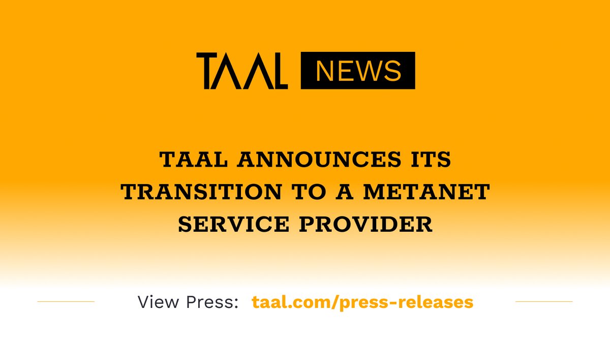 CEO Richard Baker will host a webinar on September 7th, 11:00am PST, for industry professionals and investors to discuss TAAL’s transition to a Metanet Service Provider, how the company is positioned today, and provide an overview of TAAL’s offerings. hubs.la/Q01l9VB70