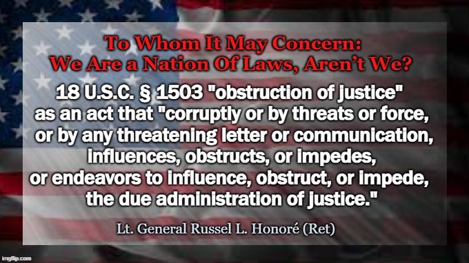 ltgrusselhonore's tweet photo. #SenGraham #Trump Threatening Our Federal #DOJ and @FBI . IS “ Obstruction of Justice “ a Federal Crime ! God Bless America! #Lawyers #Violance #MAGA Mob 1/6 . @MSNBC @NicolleDWallace @11thHour @AC360 @NPR @Newsweek @JoeNBC @Lawrence @nytimes @washingtonpost @TheJusticeDept https://t.co/3imI3oD5ni