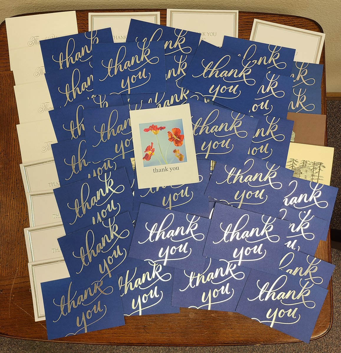 Today, we are sending 58 thank you cards to Operation Gratitude to be distributed to American military service personnel. 

Thank you to everyone who has visited our Military Exhibit Hall and written a thank you note, and those who have donated thank you cards for the exhibit!