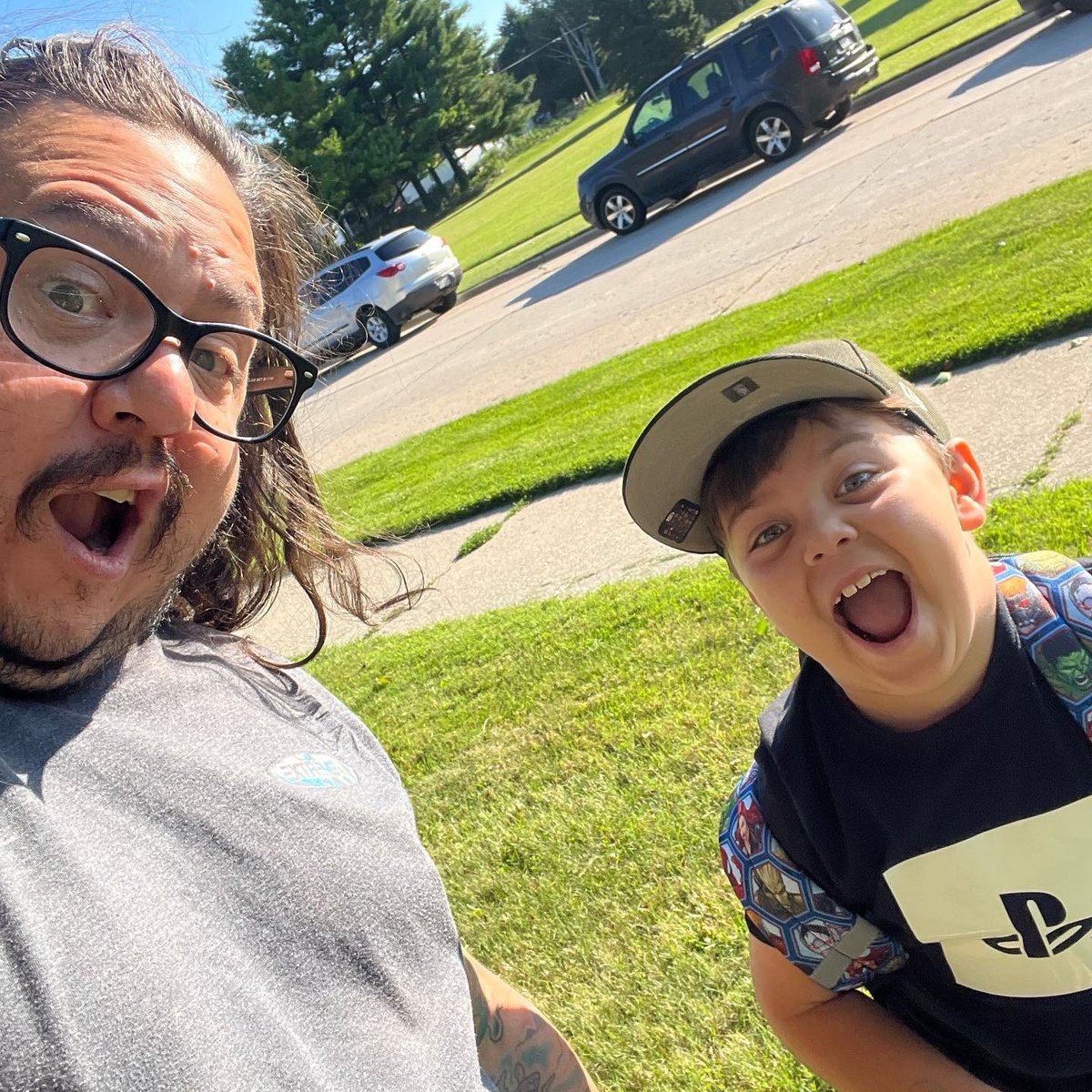 awesometravis's tweet photo. My main man’s first day of 2nd grade! #AtticusDanger #3rdSon #MonroeMustangs #BackToSchool https://t.co/vn6leJoWQq