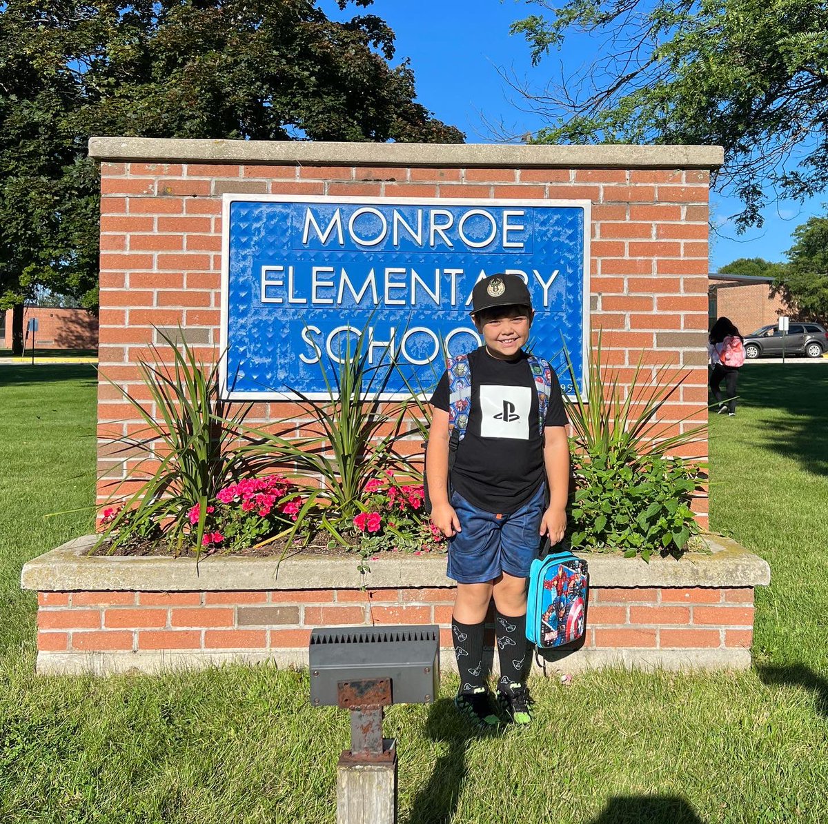 awesometravis's tweet photo. My main man’s first day of 2nd grade! #AtticusDanger #3rdSon #MonroeMustangs #BackToSchool https://t.co/vn6leJoWQq
