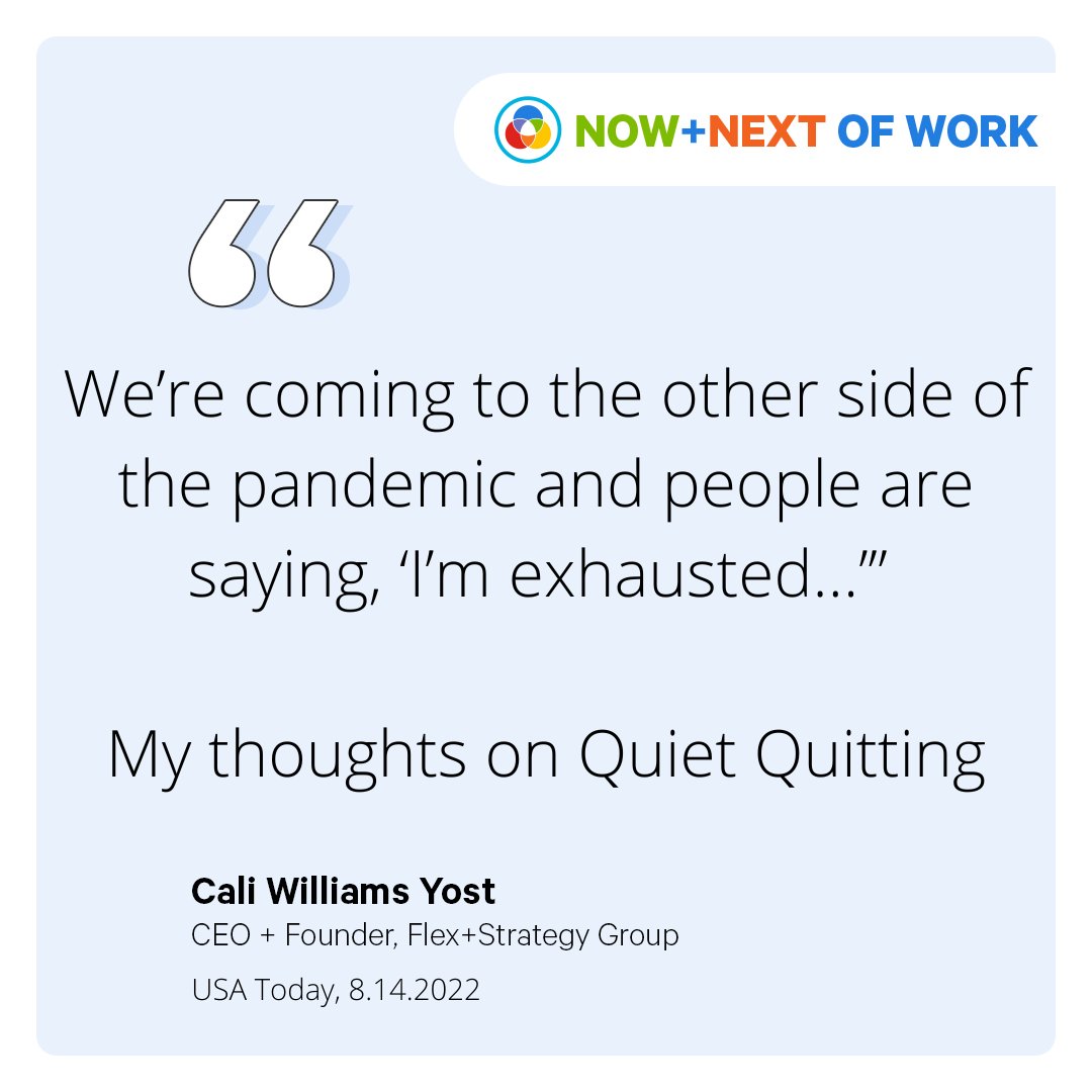 caliyost's tweet photo. What are the signs of quiet quitting and what can employers/employees do? I answered in this segment with @FOX26Houston Morning Show
#quietquitting #employeeengagement #worklifefit #boundaries #worklifebalance #flexiblework #jobs
https://t.co/lTuUdKoSem https://t.co/hc5z1KmgQ6