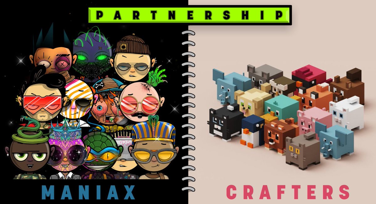 Crafters City 🔺 (@craftersonline) on Twitter photo We are happy to be partner with <a href="/maniaxnft/">ManiaxNFT 🪓🔺 SoldOut 🪙🗿</a>. They are giving 5 WL for our community.
GIVEAWAY 🎁
Prize: 5x Whitelist
Terms:
✅Follow <a href="/maniaxnft/">ManiaxNFT 🪓🔺 SoldOut 🪙🗿</a> & <a href="/craftersonline/">Crafters City 🔺</a>
✅Rt & Like
✅Tag 2 friends
#NFT #NFTs #NFTCommunity #NFTGiveaway #AVAX We are happy to be partner with <a href="/maniaxnft/">ManiaxNFT 🪓🔺 SoldOut 🪙🗿</a>. They are giving 5 WL for our community.
GIVEAWAY 🎁
Prize: 5x Whitelist
Terms:
✅Follow <a href="/maniaxnft/">ManiaxNFT 🪓🔺 SoldOut 🪙🗿</a> & <a href="/craftersonline/">Crafters City 🔺</a>
✅Rt & Like
✅Tag 2 friends
#NFT #NFTs #NFTCommunity #NFTGiveaway #AVAX