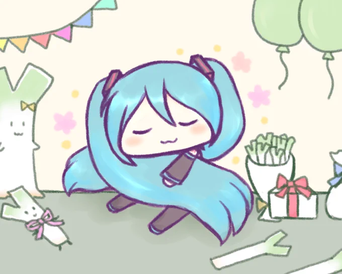 ミクさんお誕生日おめでとう!#初音ミク誕生祭2022 #初音ミク生誕祭2022 #HatsuneMiku 