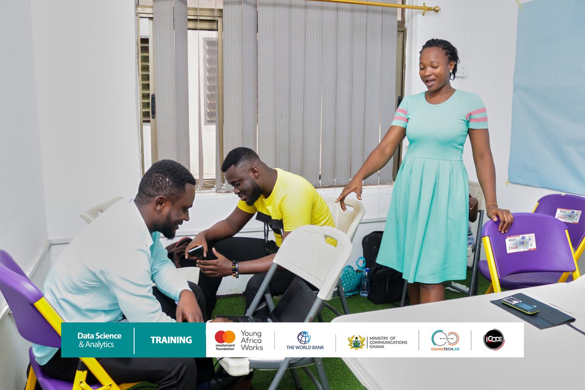 icodeteam's tweet photo. As we prepare for the Takoradi Startup Summit, trainees from the Data Science and Analytics training are working on their Pitch desk.
#icodegh
#icodeimpact
#datascience
#baseprogram
#python https://t.co/9VZMB42Nme