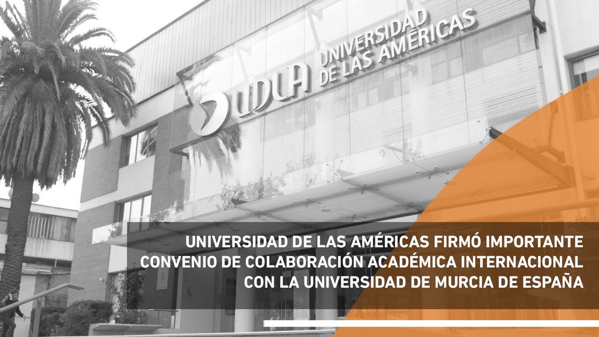 📌Colaboración académica internacional: Universidad de Las Américas a través de @FavaUDLA firmó convenio con la Universidad de Murcia <a href="/UMU/">Universidad Murcia</a> de España, para realización de actividades de servicio público, docencia, investigación, vinculación y cultura: bit.ly/3e1eC1L