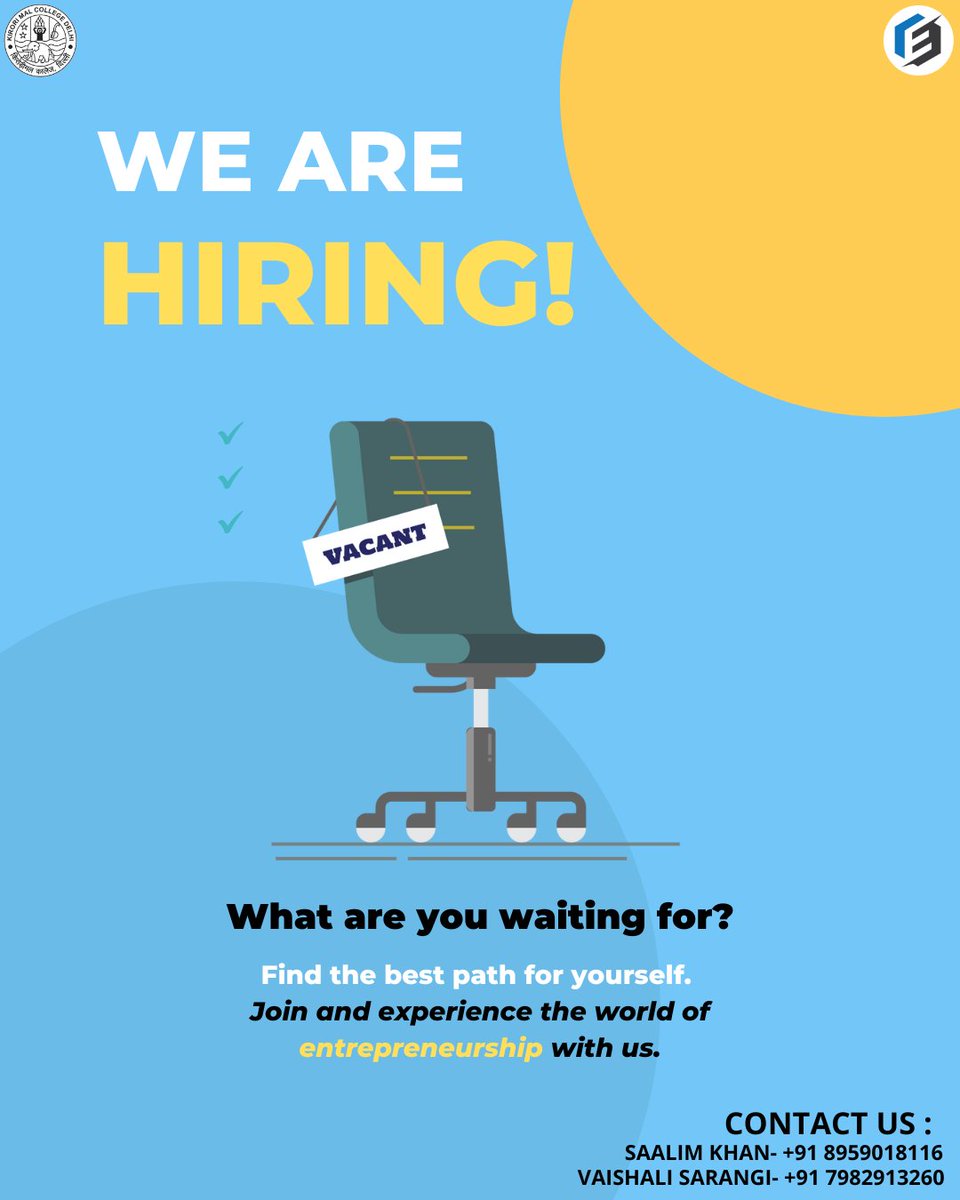 kmc_eneur's tweet photo. The future belongs to those who believe in their dreams. Ecell- The Entrepreneurship cell of Kirori Mal College is finally recruiting and if you do not want to lose this chance of having an amazing entrepreneurial experience then, don’t be shy and apply! https://t.co/i5fGfZmG4l