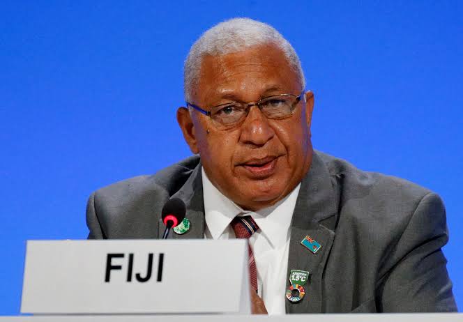 Fiji Prime Minister Frank Bainimarama 🇫🇯 🇵🇰

'Let's be clear: The Pakistani people did not do this to Pakistan. We all did, &amp; the high-emitting nations are most responsible.' - Fiji PM lashes out on high carbon emitting nations.
#FloodsInPakistan #Pakistan #ClimateCrisis