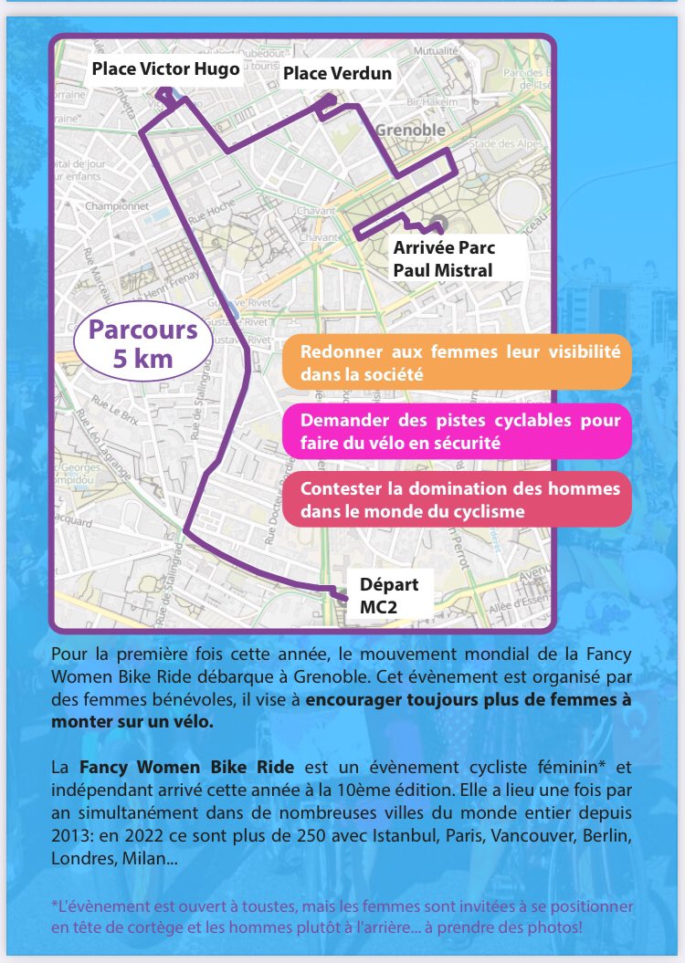 AnneTourmen's tweet photo. La Fancy Women Bike Ride de Grenoble a besoin d’encadranEs hyper motivéEs !
Avec ou sans expérience, nous t’expliquerons tout :)
Me contacter en mp ou réponse à ce tweet.
C’est dimanche 18 septembre après-midi ! 🚲
#Grenoble #vélo #solutionvelo 
@FWBR_official https://t.co/NooWTY49xw