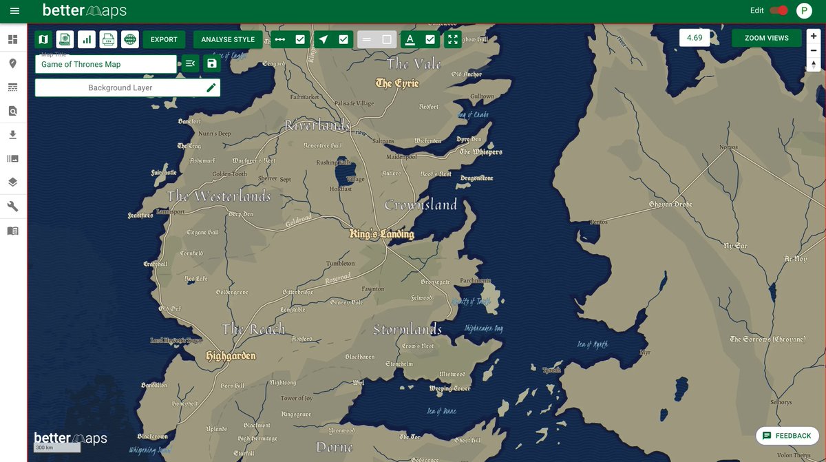 BettermapsAI's tweet photo. ๐๐ป๐ช๐ฌ๐ช๐ป๐๐ผ โ๏ธ The dragons have arrived at Bettermaps. Help Aegon Targaryen conquer Westeros by creating your own map of the continent in our app. https://t.co/7m5HP4q87x
#Bettermaps #AI #maps #gis #geo #geospatial #GOT #HouseOfTheDragonHBO @EssentialGoT https://t.co/KlU5g7ZMN6