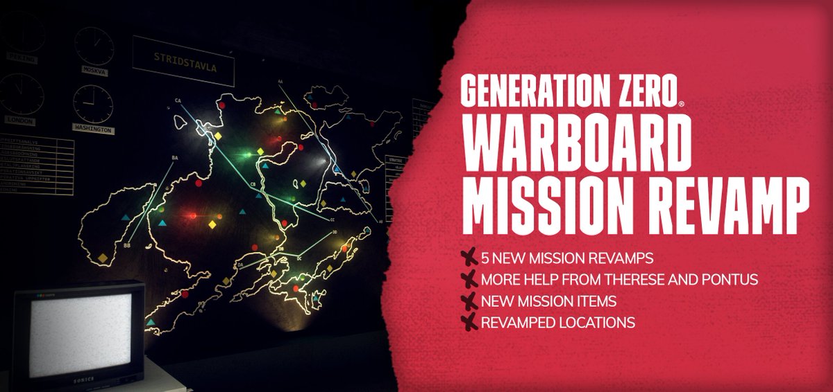 [THE RECON UPDATE]

Therese and Pontus made quite the first impression, and now they're back to help you out again! #TheReconUpdate introduces five more revamped intro missions for our new members of the Resistance. Let's go say "Hello!" Available today in Generation Zero!