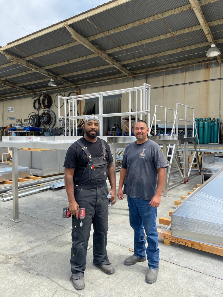 thermacorp's tweet photo. Big smiles from Omar &amp; Fernando after completing two custom work platforms for a biopharmaceutical client. These platforms and stairs were required to be completely washable for a high purity environment. 
#ImagineDesignBuild #SolutionsProvider #UA104 #TeamworkMakesTheDreamWork https://t.co/PiSq1vkHp9