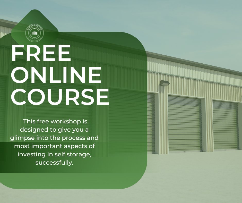 club_storage's tweet photo. Are you looking for a way to #nvest in self-storage and make more money?
Then this #Free Course is for you! This workshop will give you a glimpse into the process and most important aspects of investing in self-storage, successfully.
🖥️- https://t.co/8RKdOubh9y
#self #storage https://t.co/B4oO3uAx84