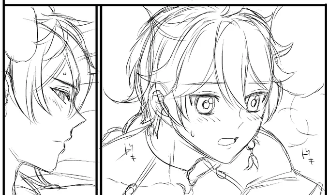 空くん描いてると目でっか…てなってかわいい楽しい 