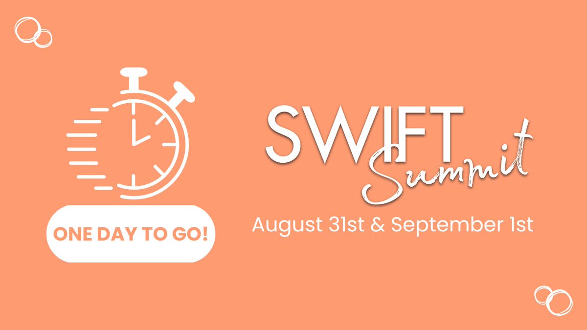 SwiftComply's tweet image. Only one day left until SwiftSummit kicks off! 

Over the next two days, we’ll host training sessions, share product updates, and hear from guest speakers.

There’s still time to register for free: hubs.ly/Q01j2gNM0

#SwiftSummit #compliance #water #wastewater