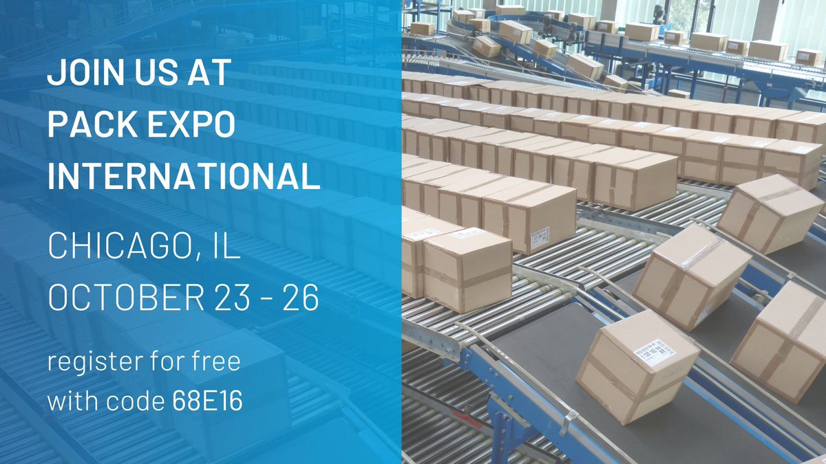 ACEControls_US's tweet photo. We're excited to announce we'll be heading back to PACK EXPO International this year in Chicago, IL October 23-26. Register for free and visit us in booth # LL-10401! https://t.co/y4c7RRDGDK
#PackExpo #Packaging #PackagingMachinery #Manufacturing #ACEControls #AStabilusCompany https://t.co/ovcIl4XsDk