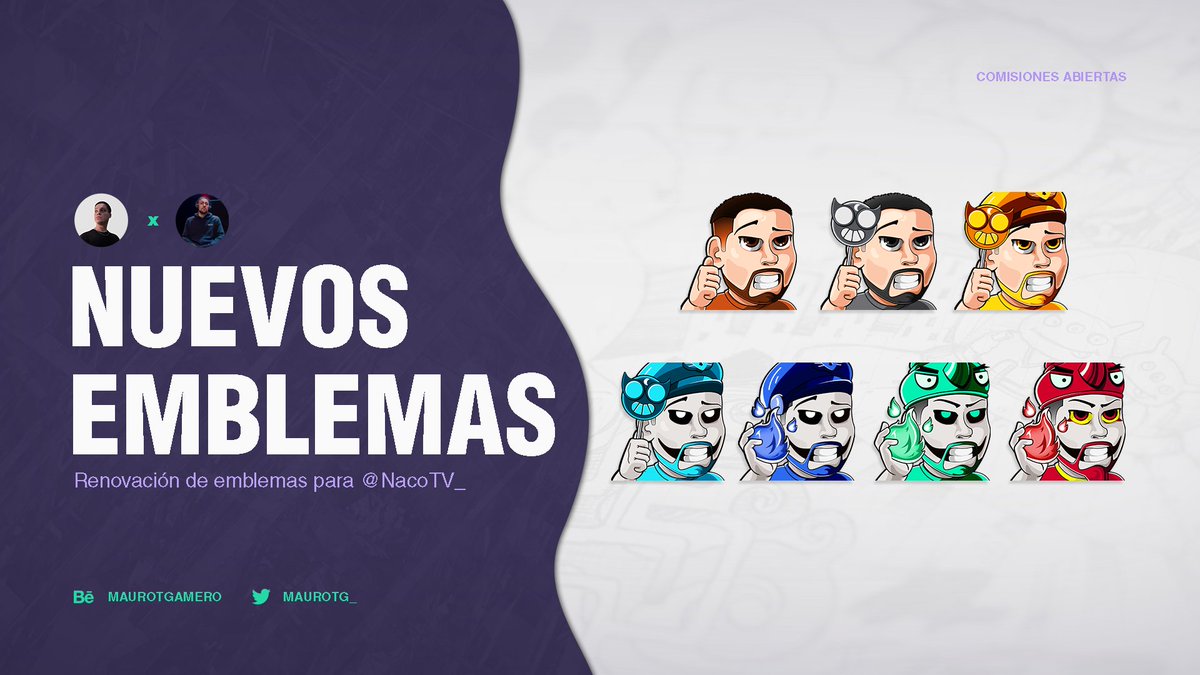 Renovando unos emblemas para el crack de <a href="/NacoTV_/">Naco</a>.
 
Support appreciated ❤️&amp; 🔄