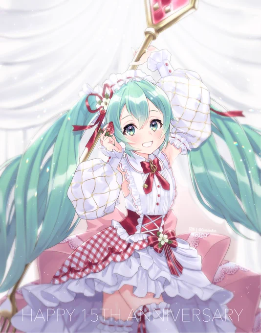 Happy 15th! #初音ミク#初音ミク誕生祭2022#初音ミク生誕祭2022 