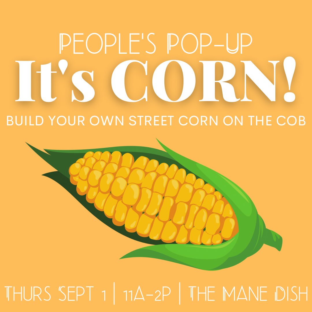 Can you imagine a more beautiful thing?! 🌽 See you Thursday! #peoplespopup #lionup