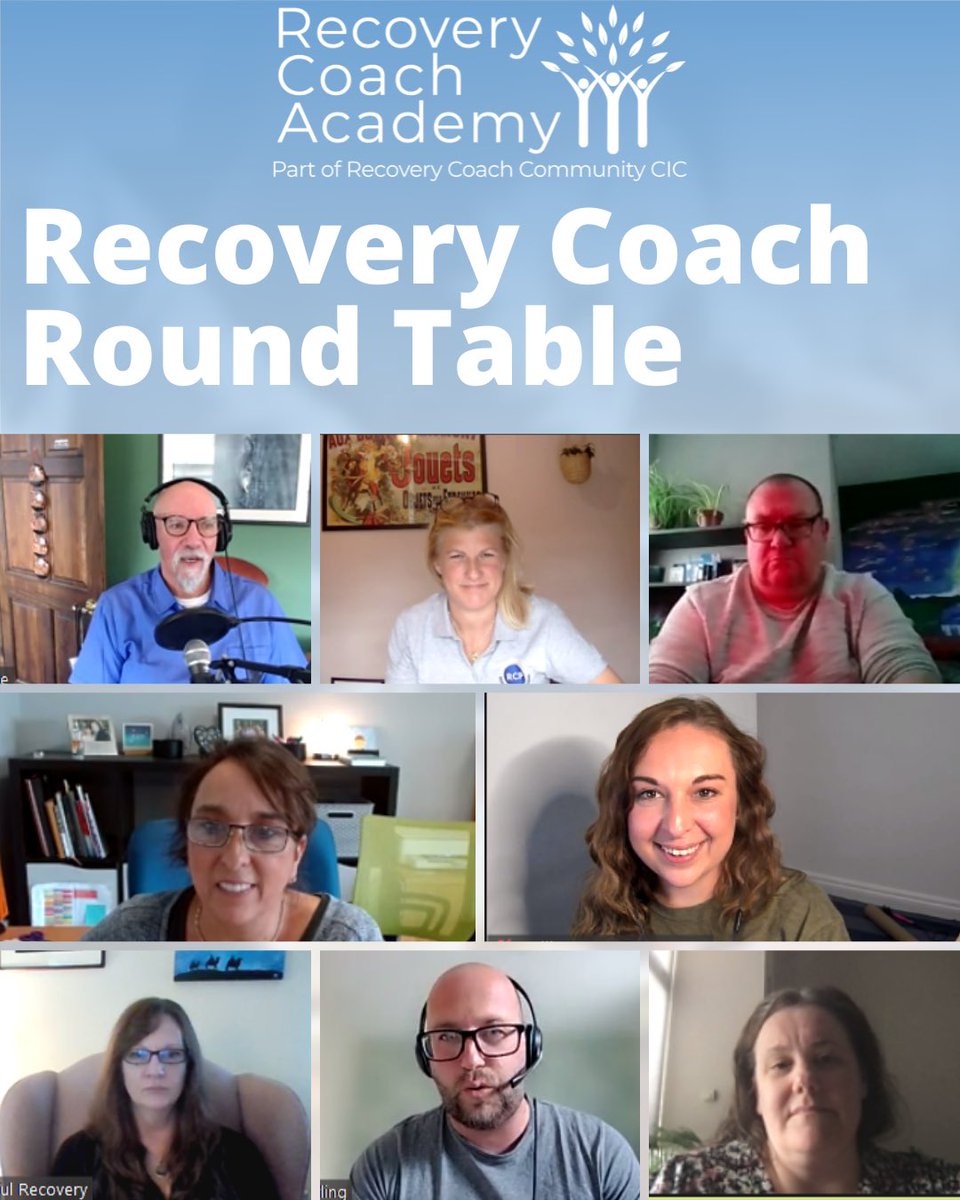 Training_RCA's tweet photo. Yesterday we had our FIRSt #RecoveryCoach roundtable🤩 

What a fantastic conversation about recovery coaching, #heartcentred connections &amp; person-centred relationships, plus we were joined by another special guest, Chief Executive Officer of @CCAR4Recovery (CCAR), @PValentine59 https://t.co/bAav5Nv3v2